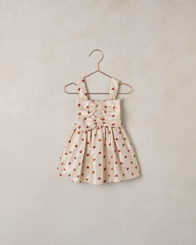 Cindy Dress - Red Hearts - 2Y