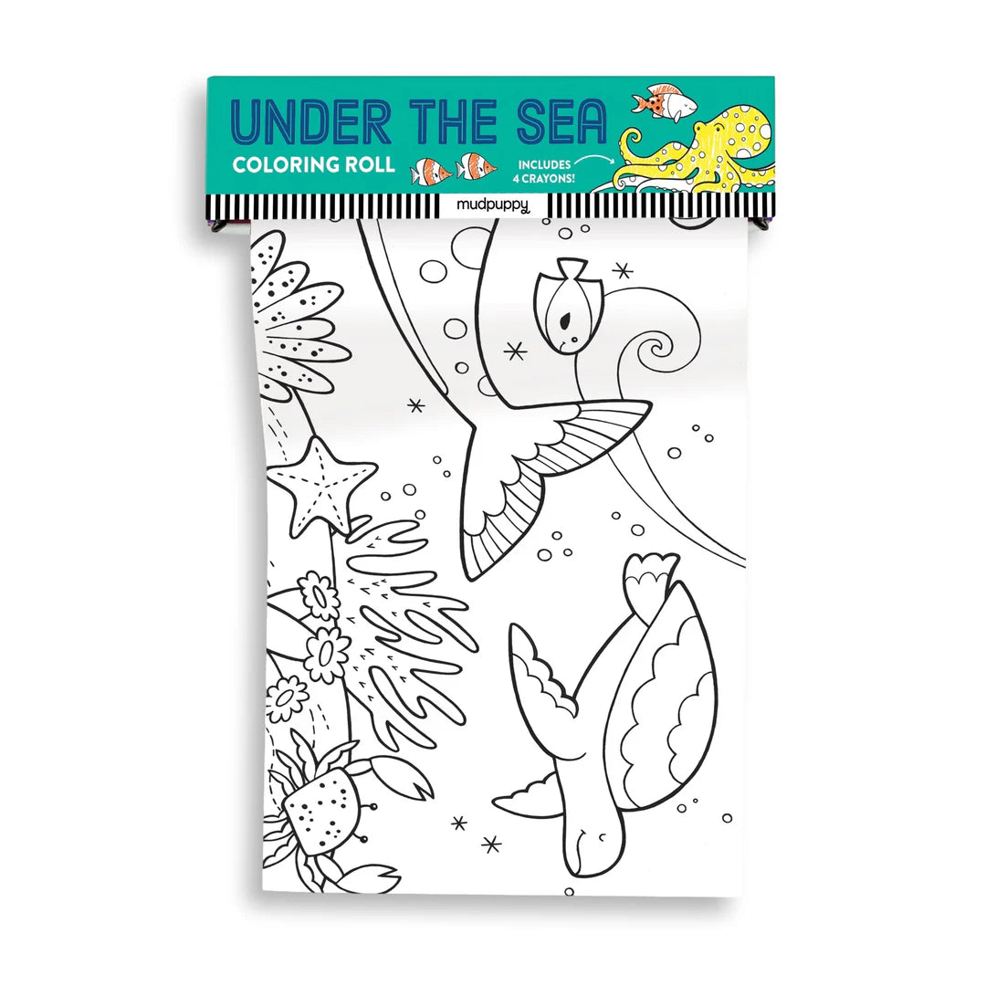 Mudpuppy Under The Sea Coloring Roll – Hopscotch Kids OR