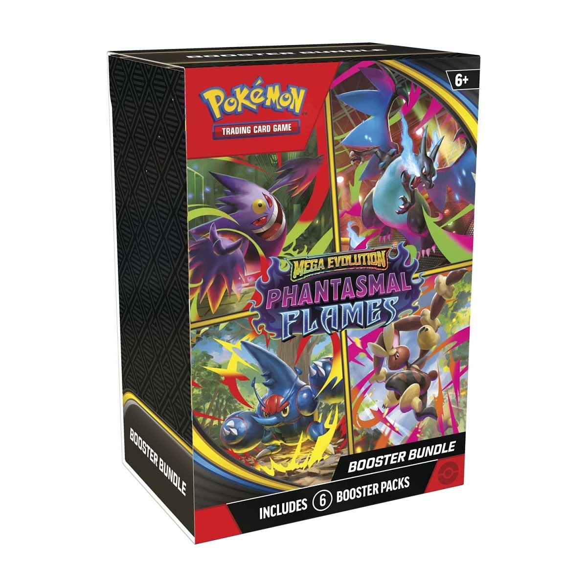 phantasmal flames booster display box Pokémon TCG: Mega Evolution-Phantasmal Flames Booster Bundle (6 Packs)