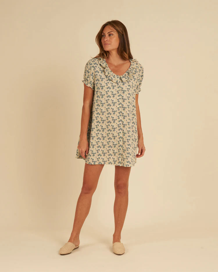 Rylee + Cru Avalon Dress - Blue Ditsy