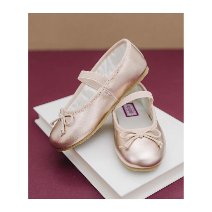 L'amour Alia Ballerina Flat - Rose Gold