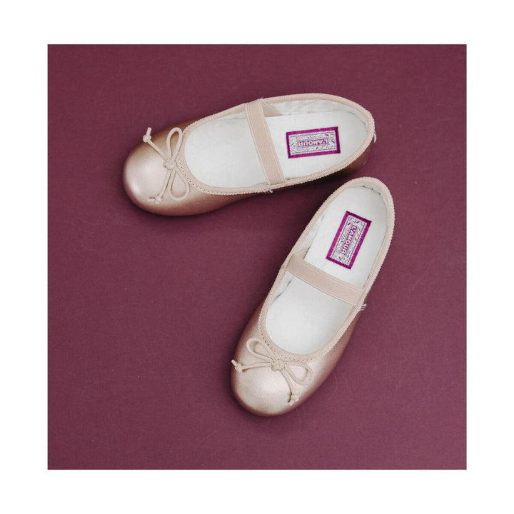 L'amour Alia Ballerina Flat - Rose Gold