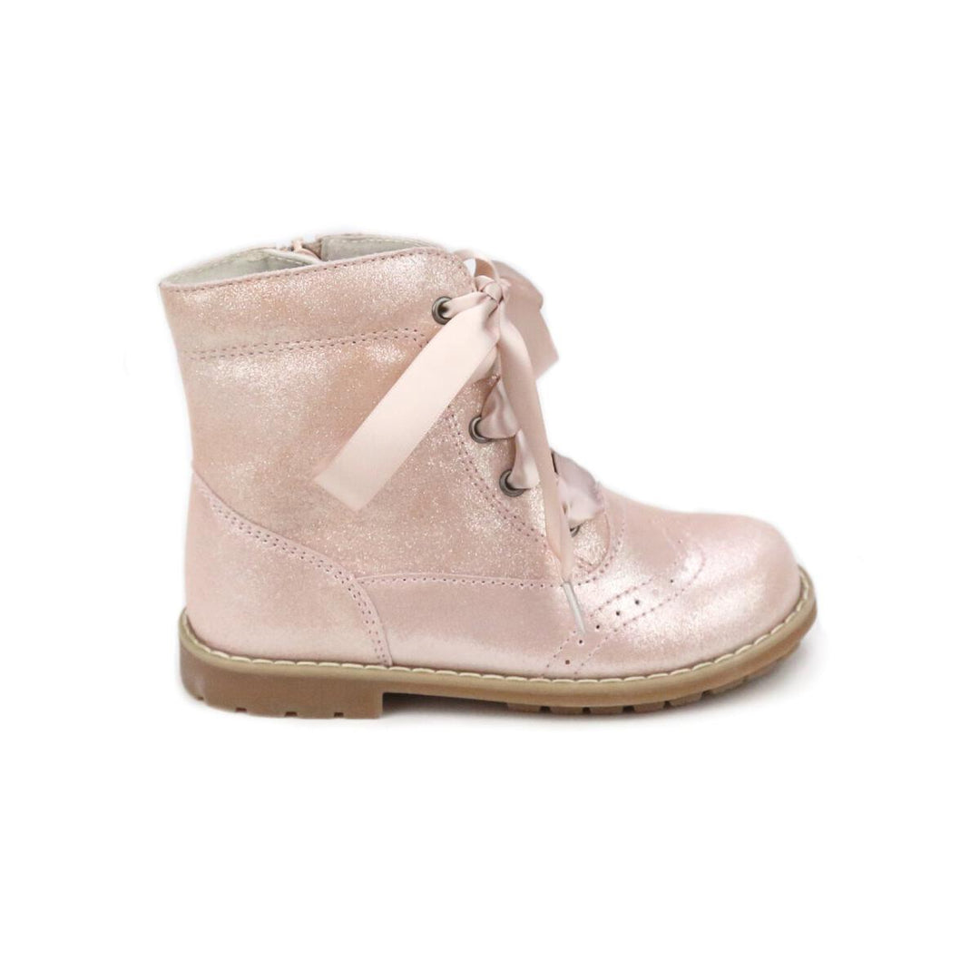 L'amour Stellina Brogue Boot - Pink Shimmer