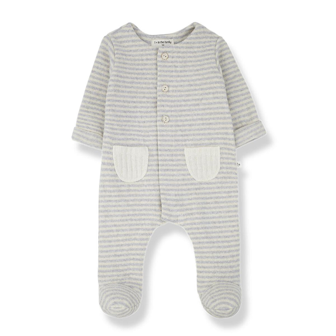 1+ In the Family Adria Striped Jumpsuit - Perla