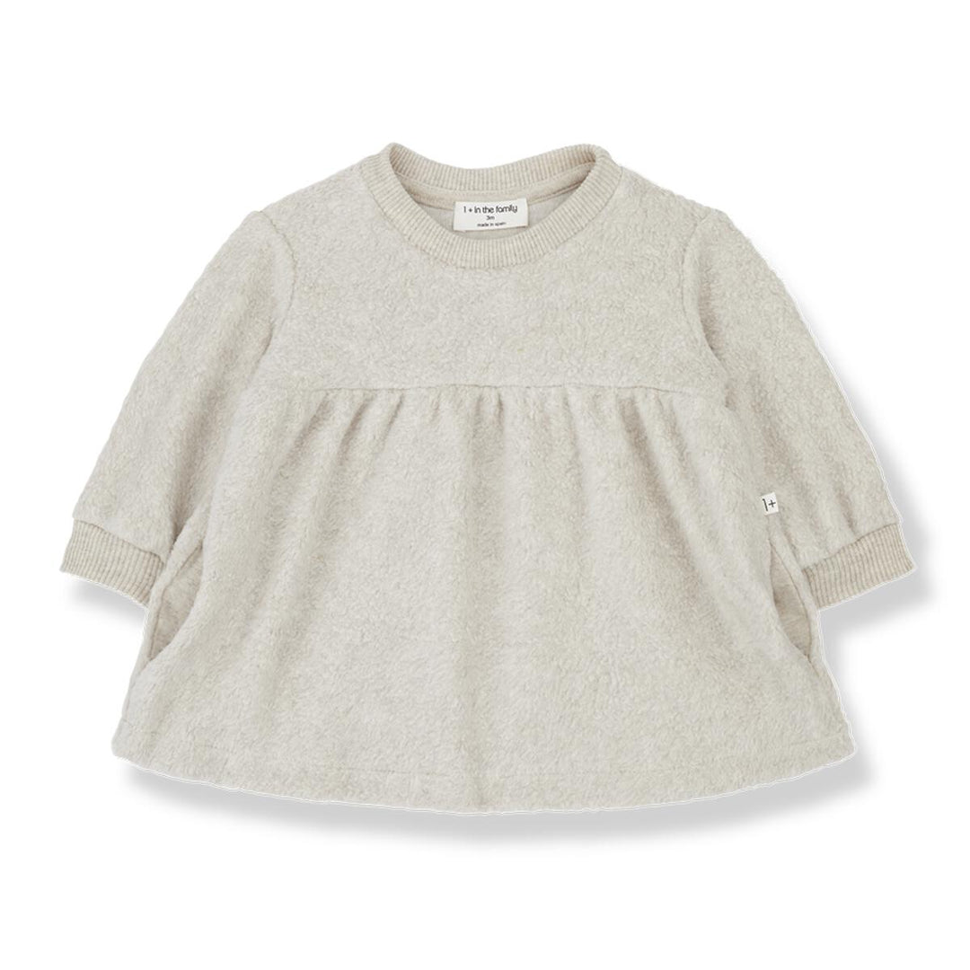 1+ In the Family Mireia Fleece Dress - Oatmeal