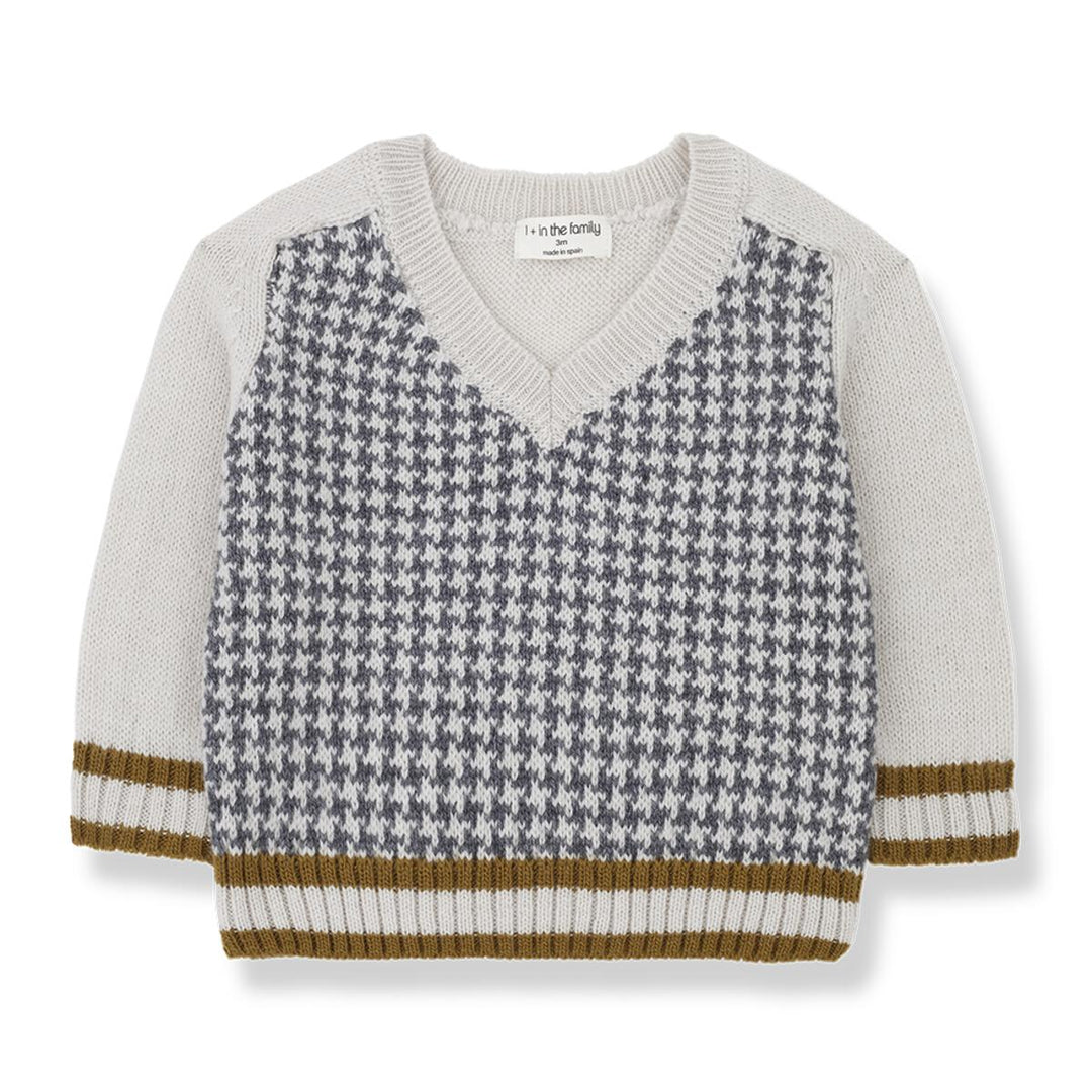 1+ In the Family Jaquard Pullover - Oatmeal