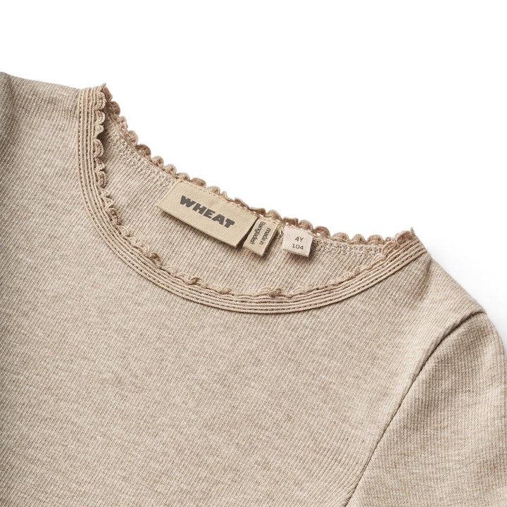 Wheat Reese Rib Tee - Gravel