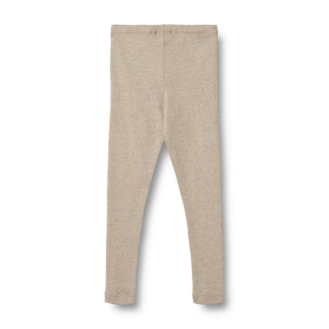 Wheat Organic Rib Leggings - Gravel Melange