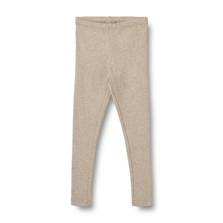 Wheat Organic Rib Leggings - Gravel Melange