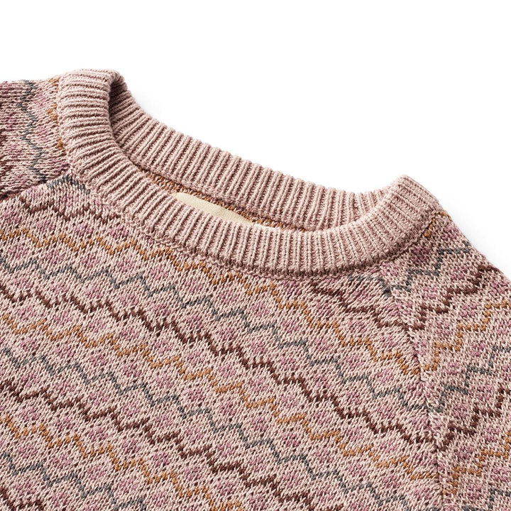 Wheat Organic Jacquard Pullover Nanna