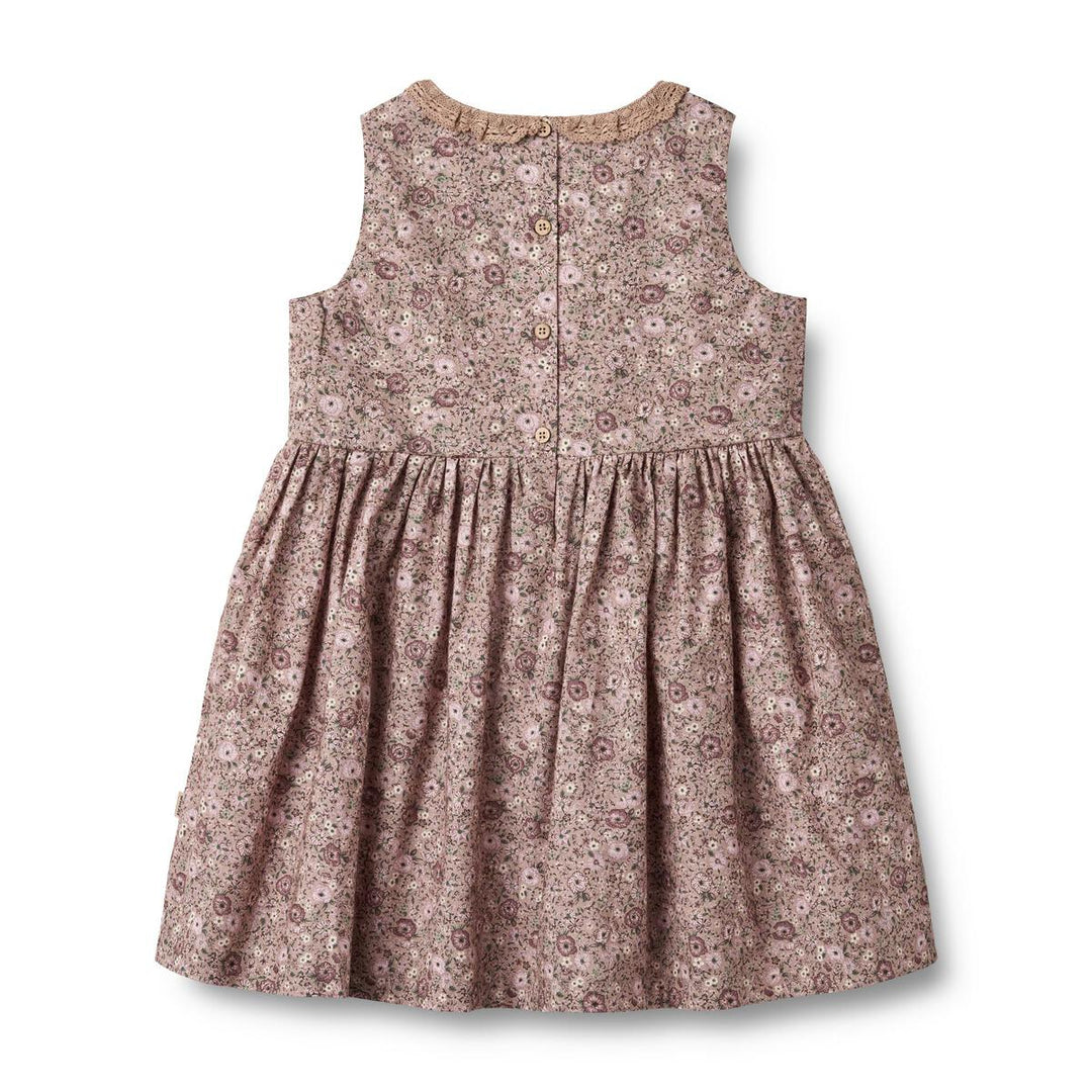 Wheat Organic Elma Dress - Rose Shadow Flowers