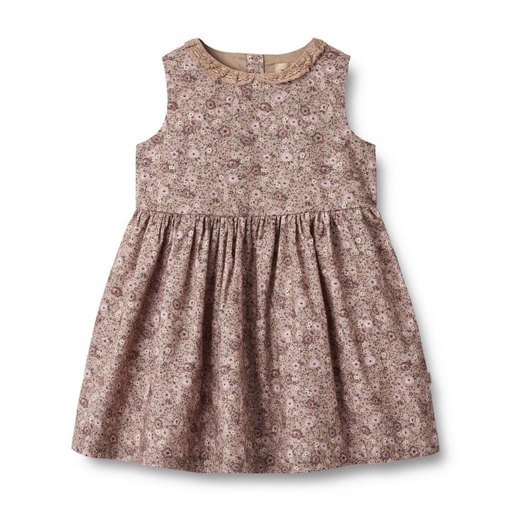 Wheat Organic Elma Dress - Rose Shadow Flowers