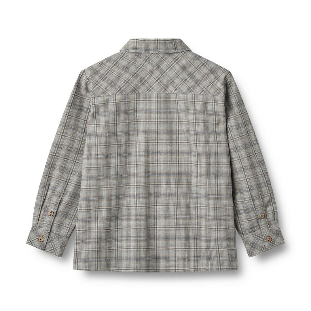 Wheat Oscar Shirt - Cloudy Blue Check