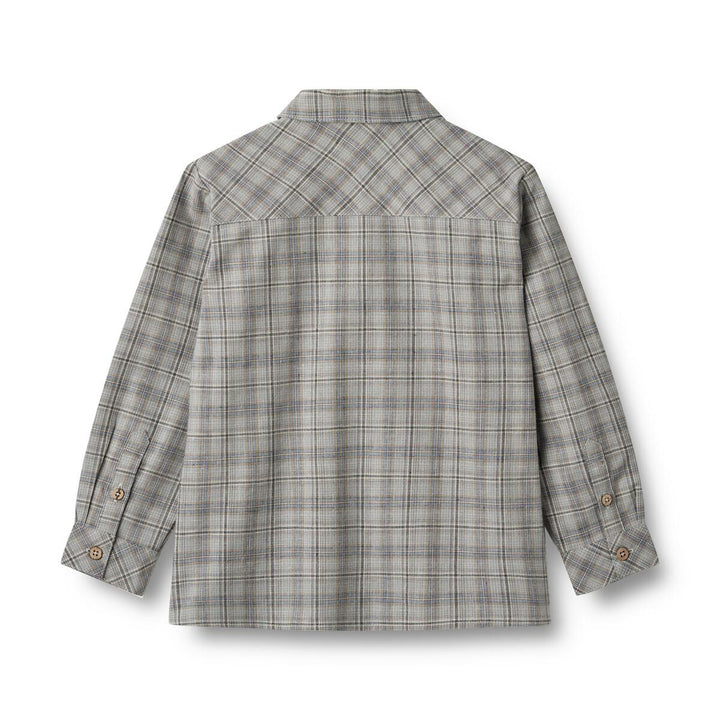 Wheat Oscar Shirt - Cloudy Blue Check