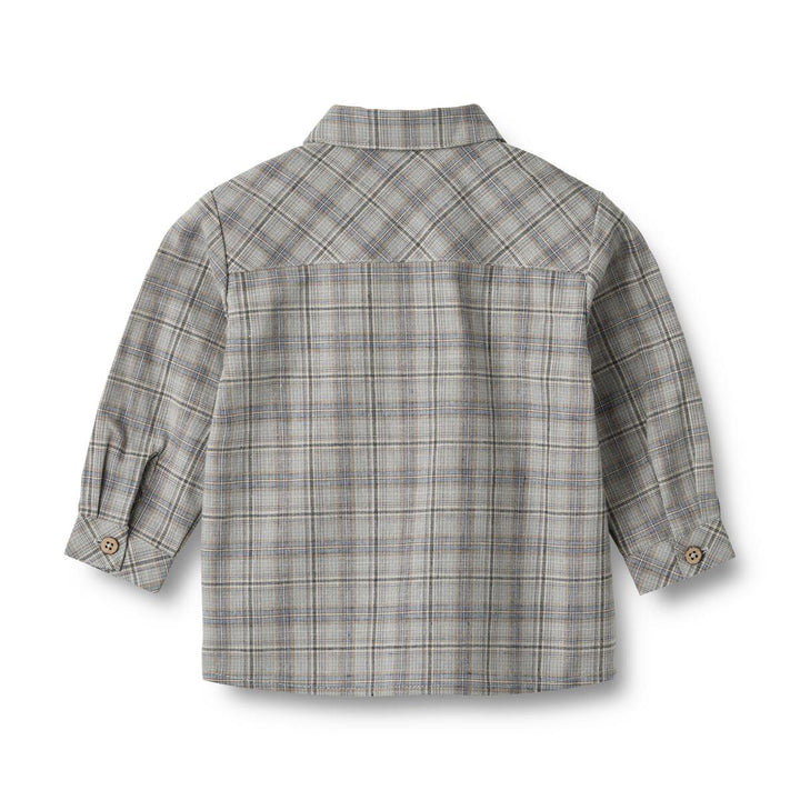 Wheat Oscar Shirt - Cloudy Blue Check