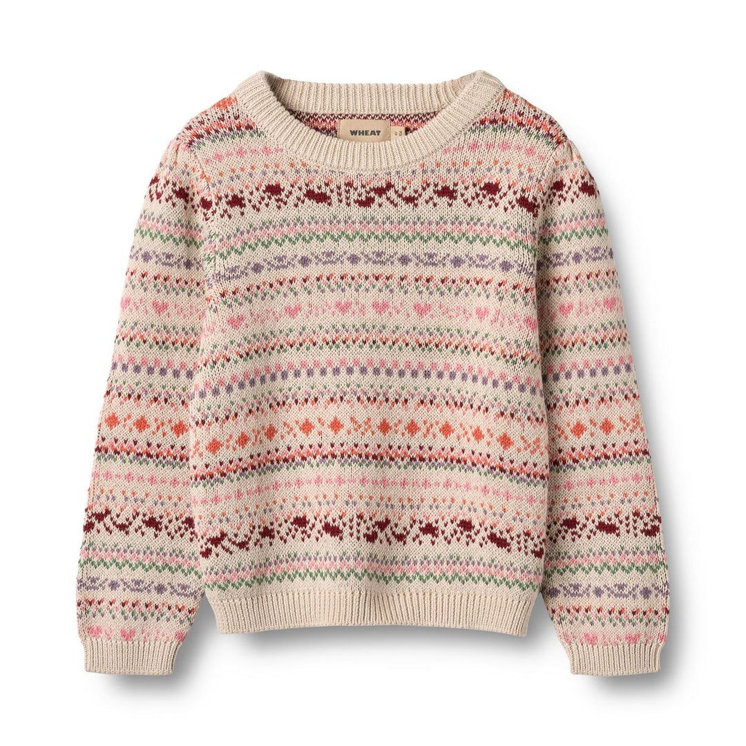 Wheat Olga Jaquard Pullover Sweater
