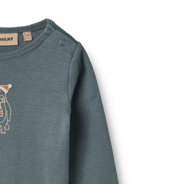 Wheat Leo Penguin Bodysuit