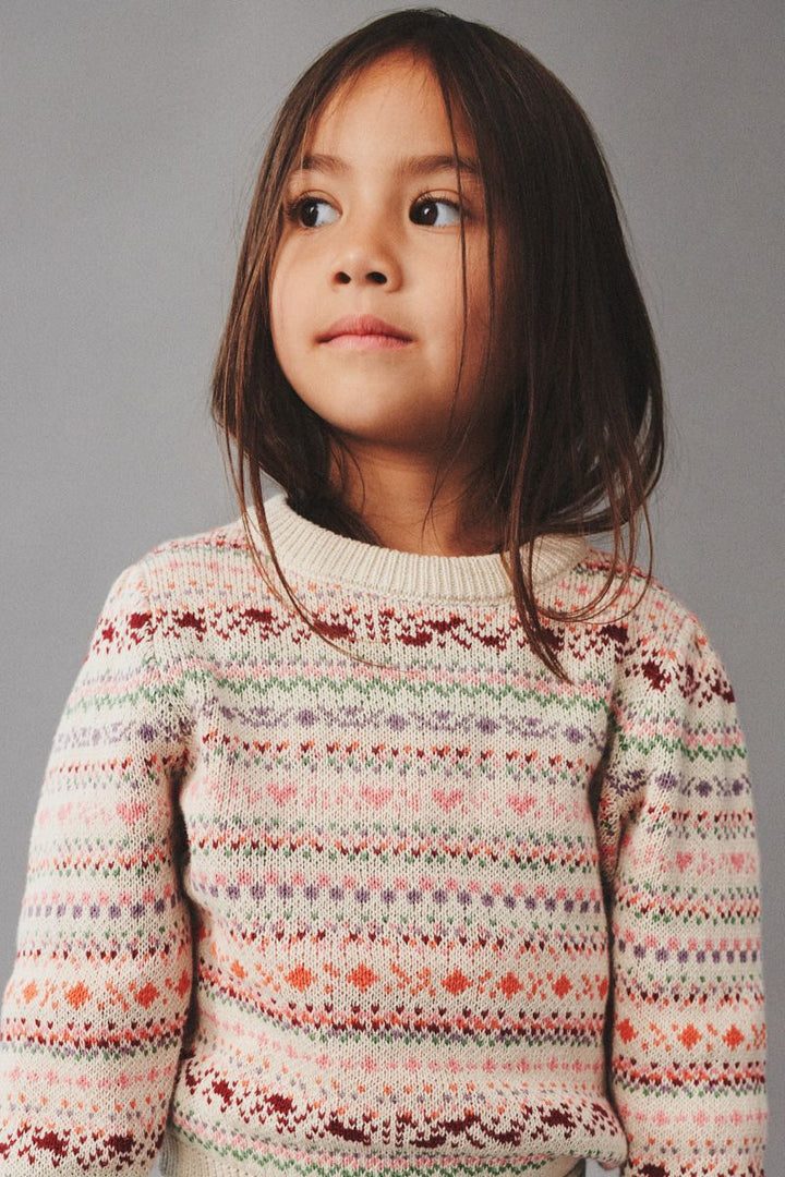 Wheat Olga Jaquard Pullover Sweater