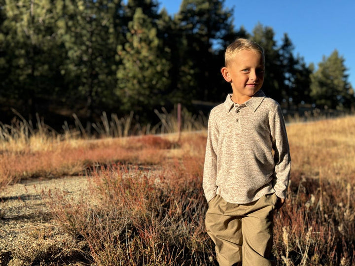 Me & Henry Spencer Polo - Heathered Beige