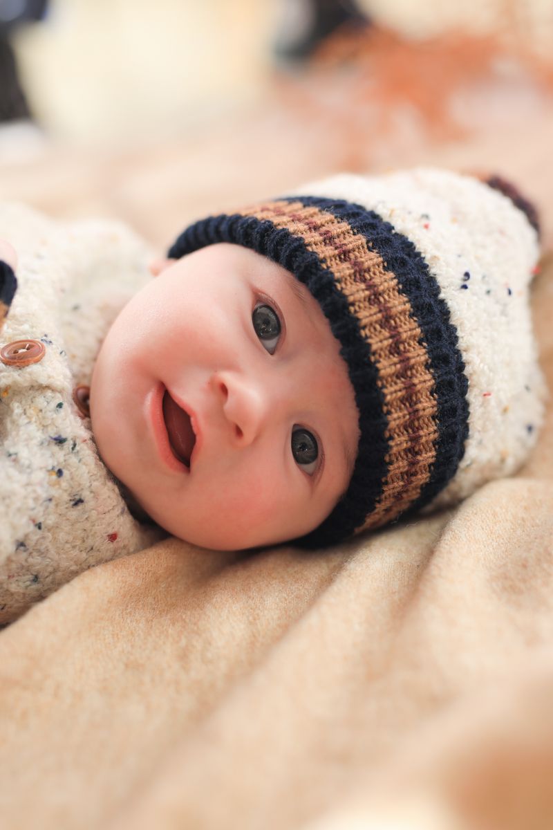 1+ In The Family Beanie - Rice