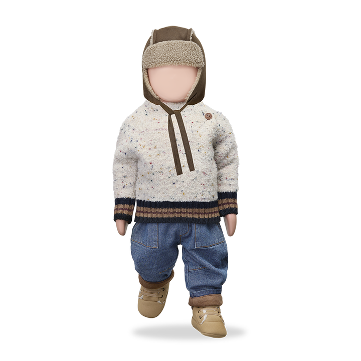 1+ In The Family Ander Sweater - Rice