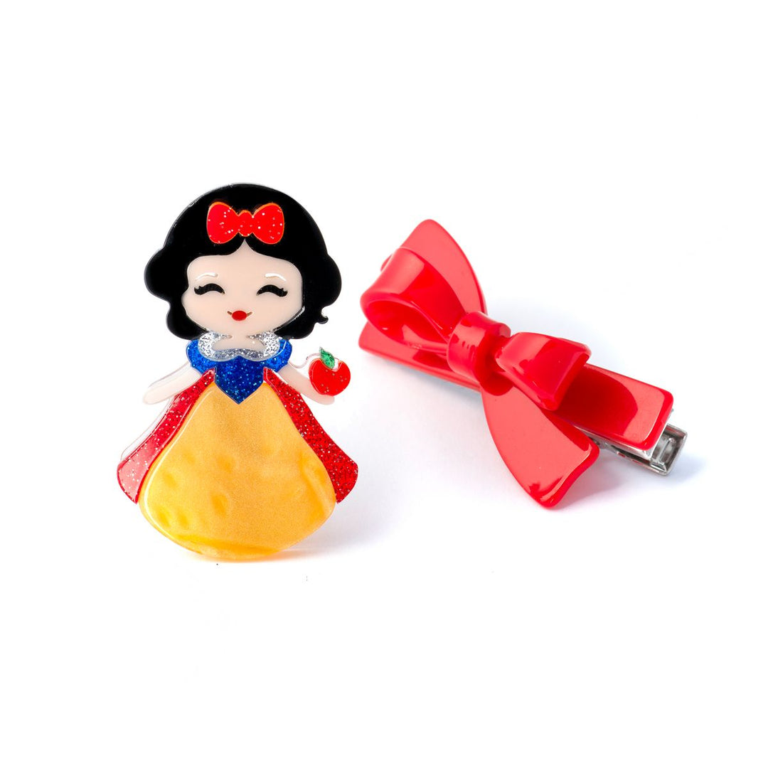 Lilies & Roses Cute Doll Vibrant Dress with Bow Hair Clip