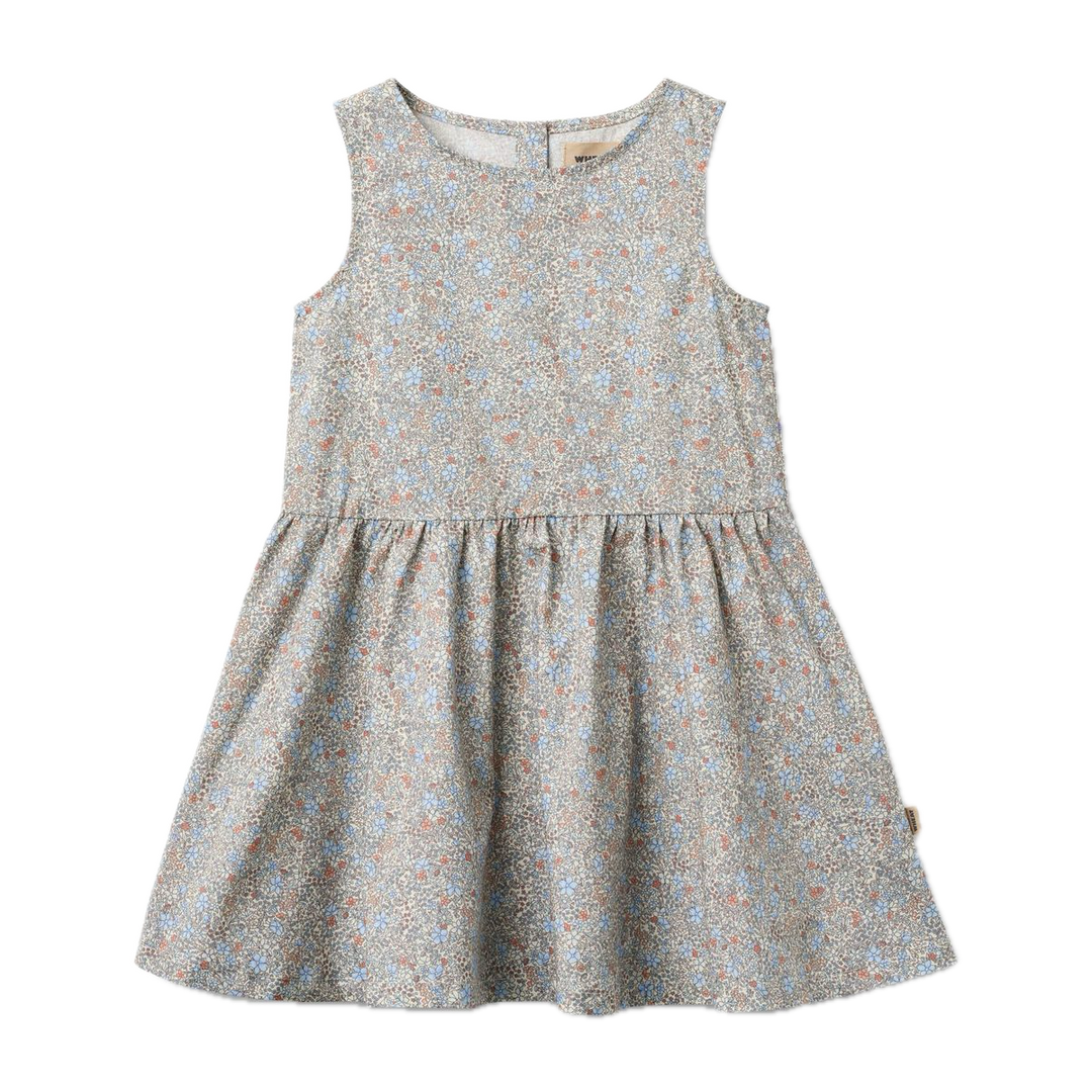 Wheat Dress Hella - Air Blue Flowers