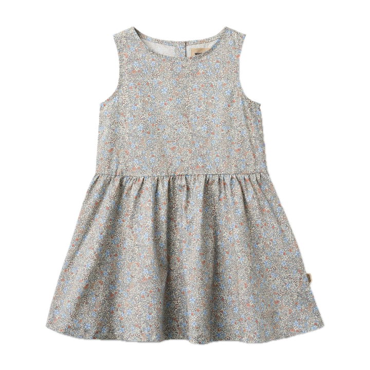 Wheat Dress Hella - Air Blue Flowers