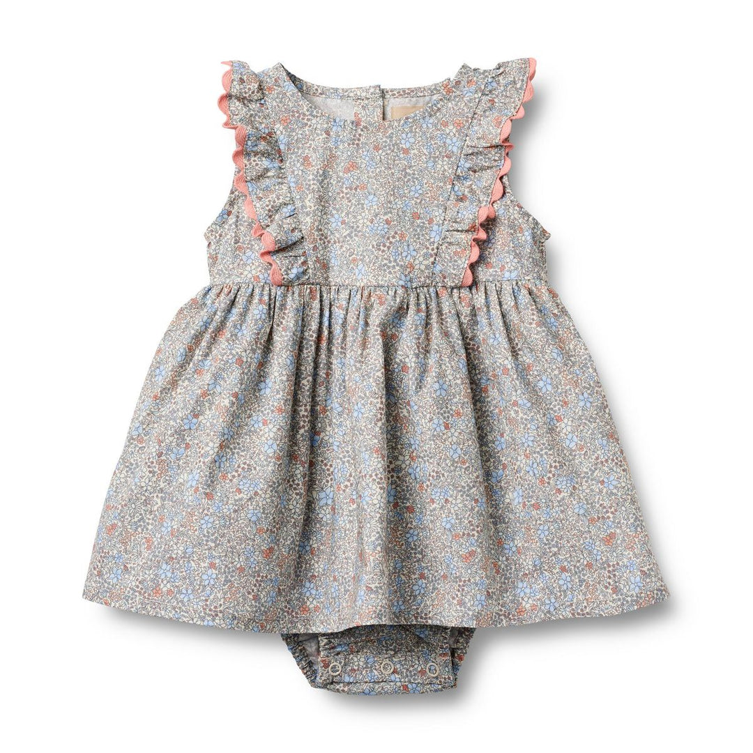 Wheat Dress Sofia - Air Blue Flowers