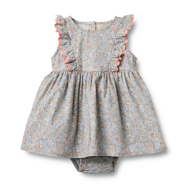 Wheat Dress Sofia - Air Blue Flowers