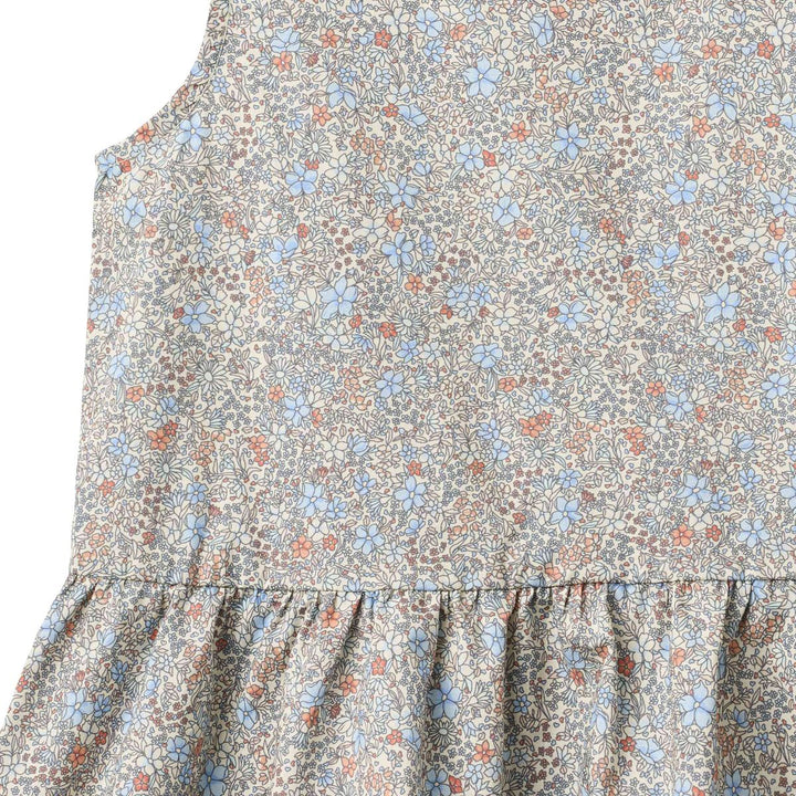 Wheat Dress Hella - Air Blue Flowers