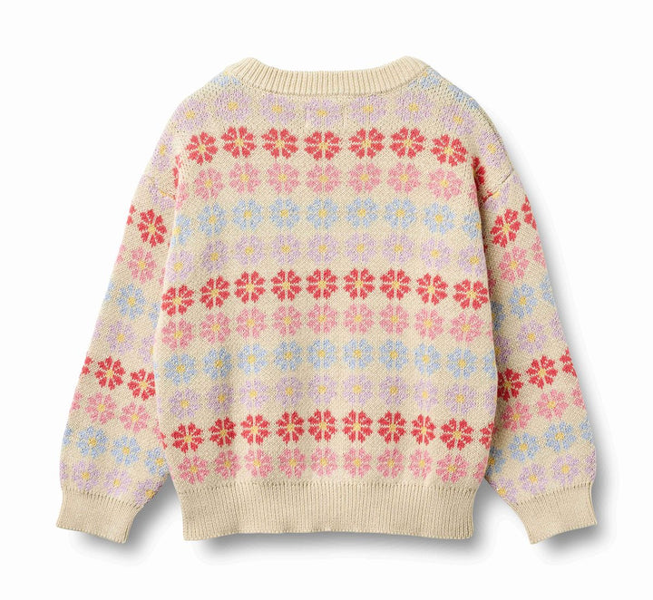 Wheat Jacquard Pullover Harlow - Sandshell Flowers