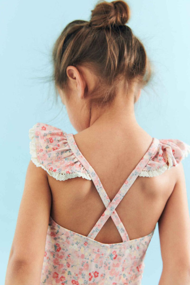 Wheat Swimsuit Doris - Powder Flowers And Seashells