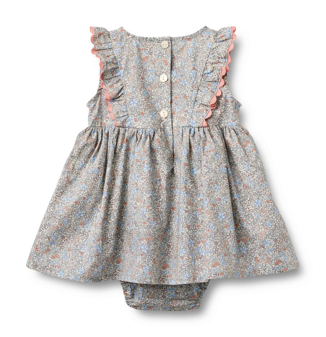 Wheat Dress Sofia - Air Blue Flowers