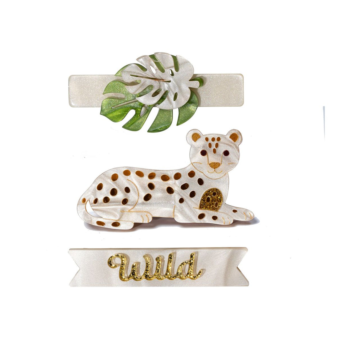 Lilies & Roses Wild Jungle Leopard Hair Clips