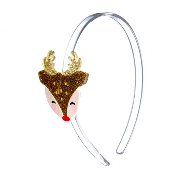 Lilies & Roses Reindeer Gold Headband