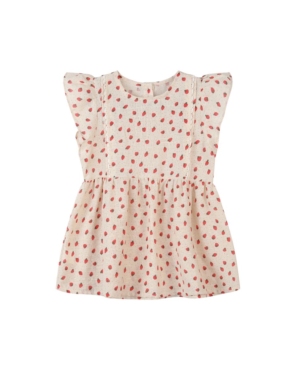 Vignette Giselle Top - Oatmeal Strawberries