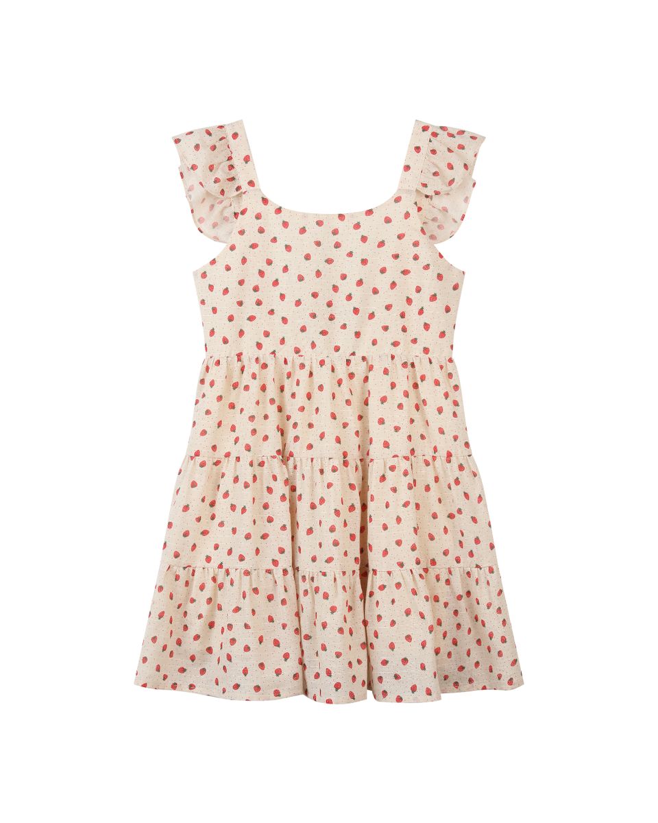 Vignette Emmie Dress - Oatmeal Strawberries