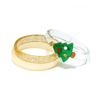 Lilies & Roses Christmas Tree Bangles