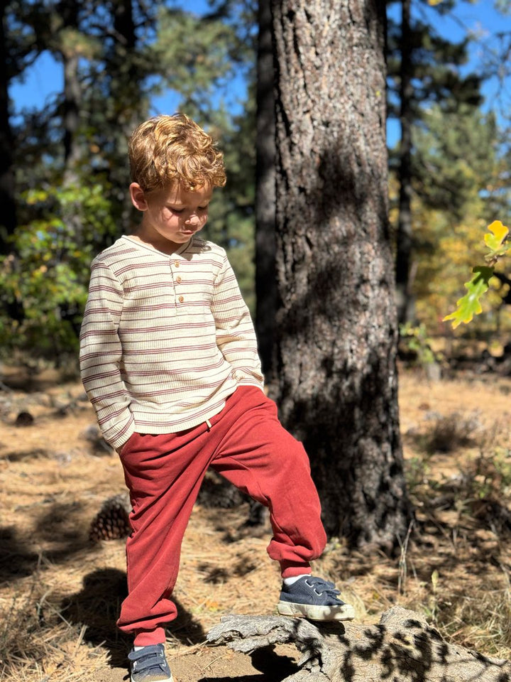 Me & Henry Comfy Joggers - Burgandy