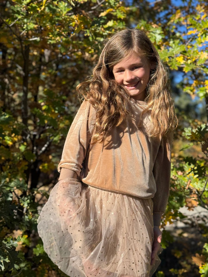 Vignette Hazel Skirt - Gold Sparkle