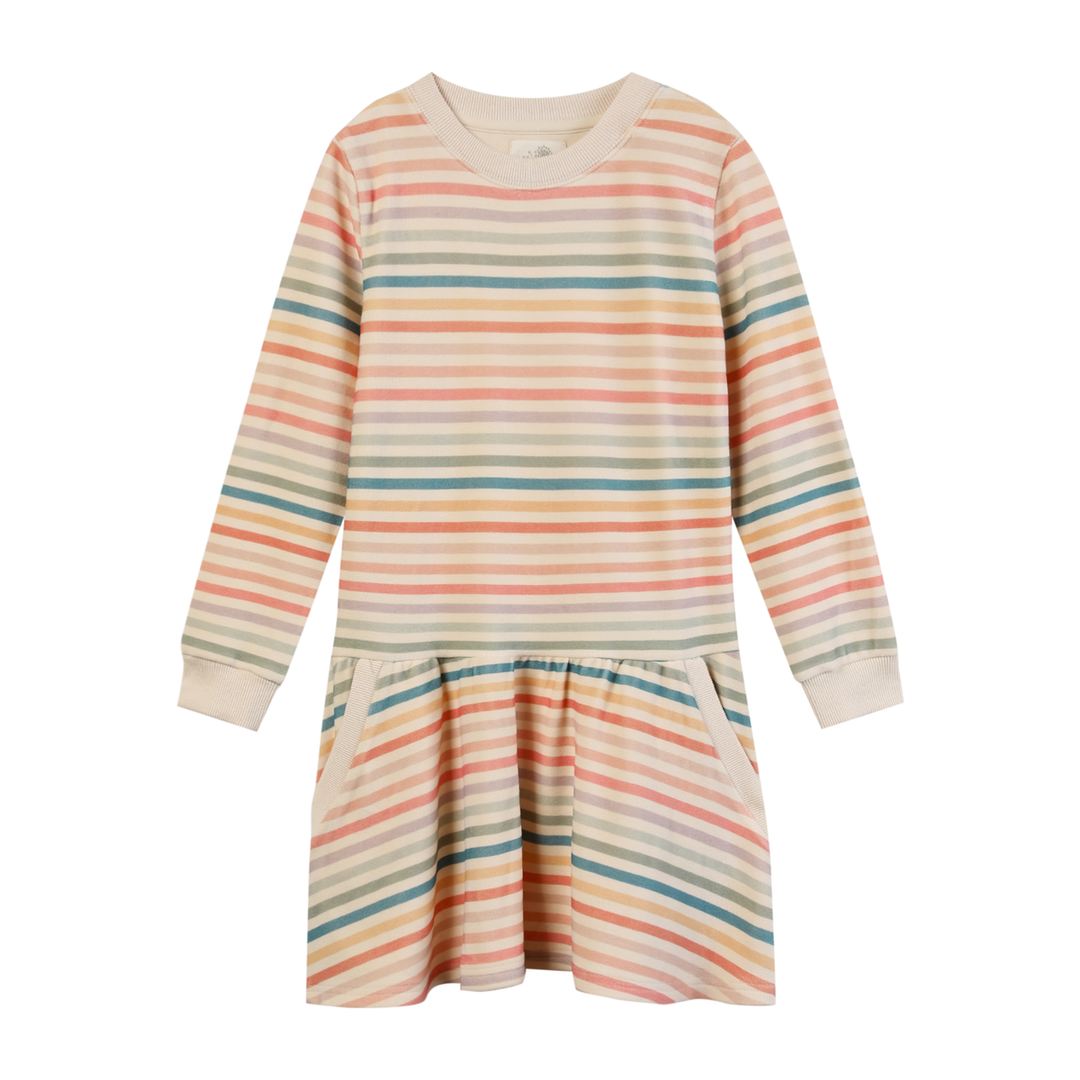 Vignette Lara Dress - Rainbow Stripe