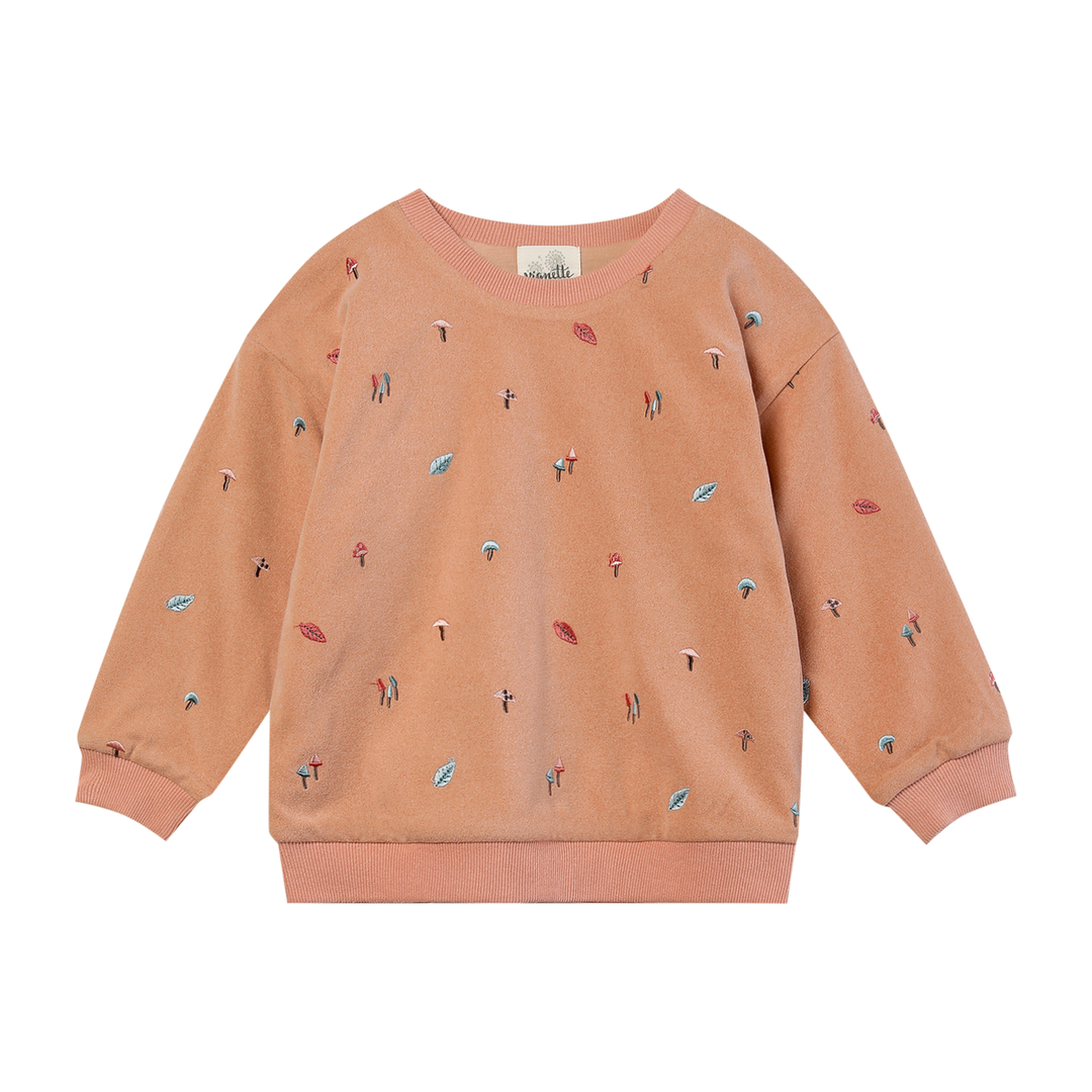 Vignette Clover Sweatshirt - Mushrooms