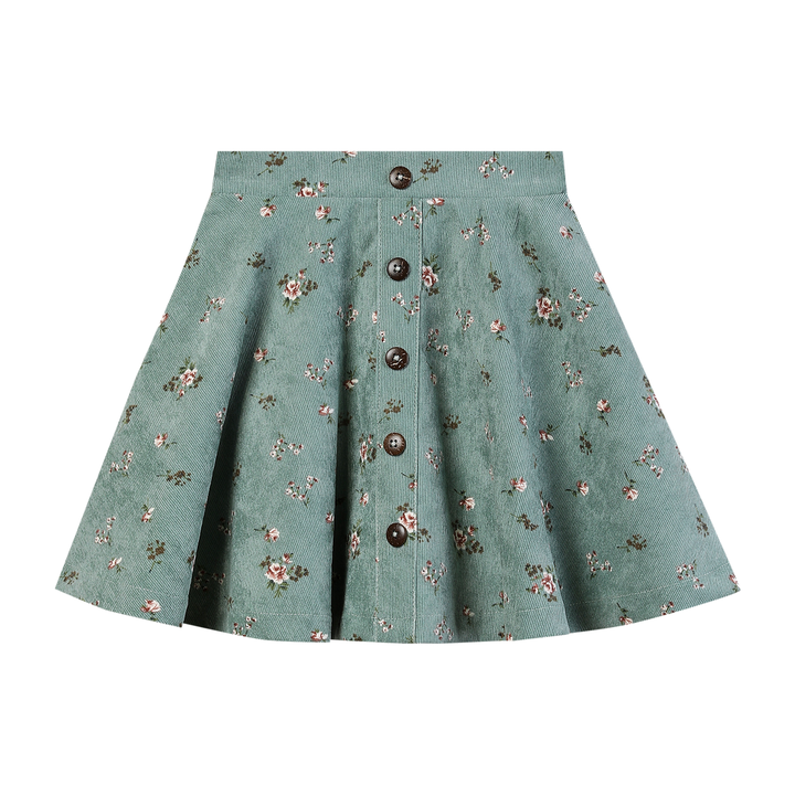 Vignette Cara Skort - Dusty Teal Floral