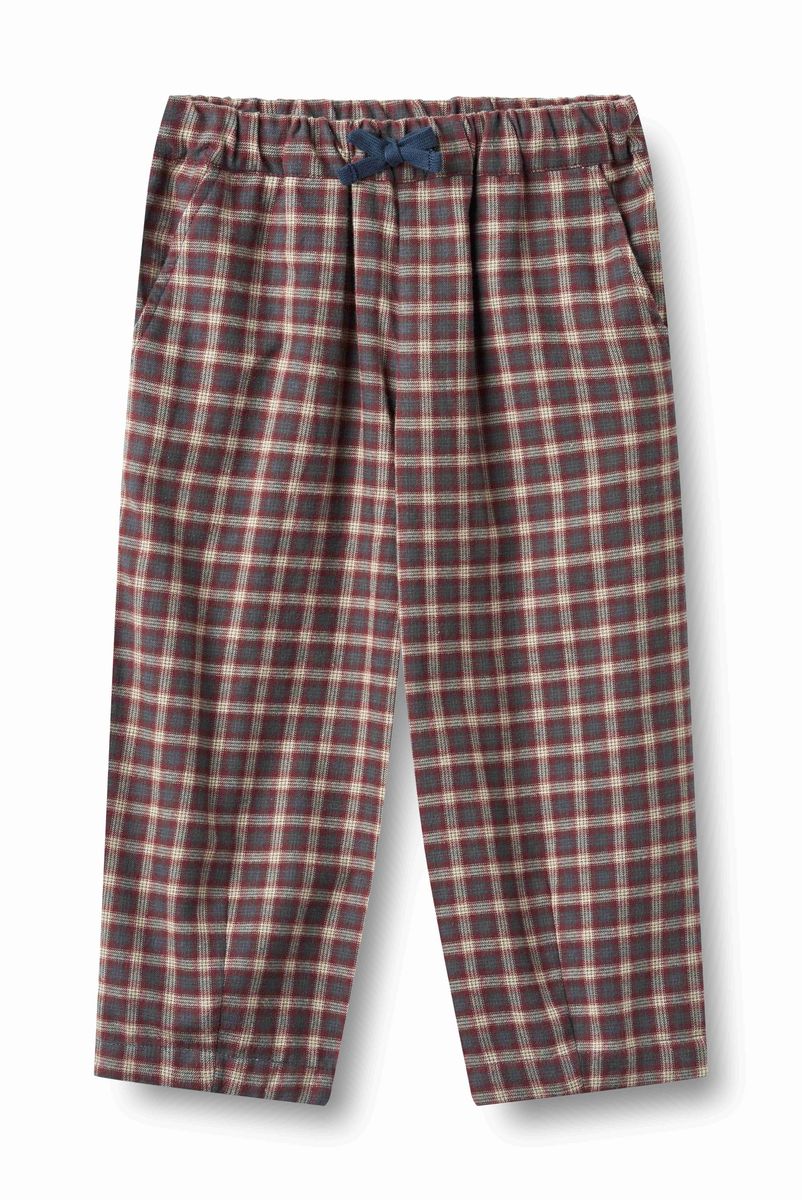 Wheat Trousers Dart Sasha - Blue Holiday Check