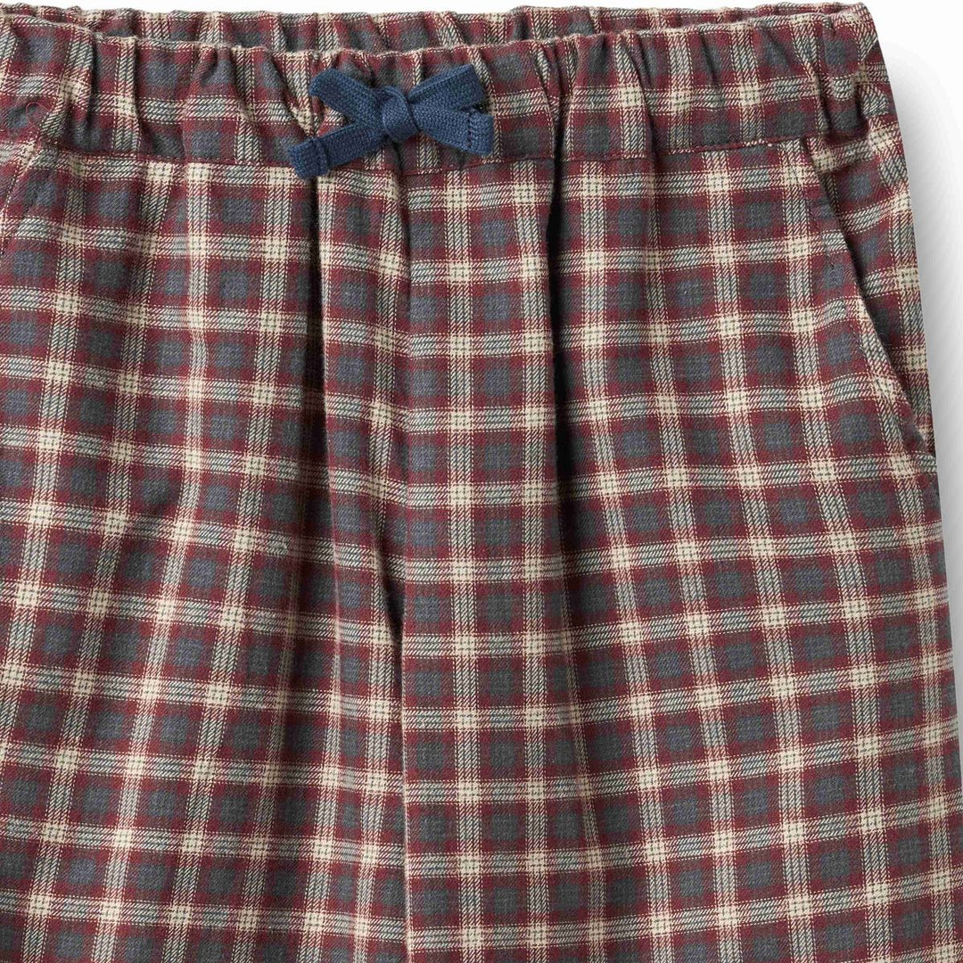 Wheat Trousers Dart Sasha - Blue Holiday Check