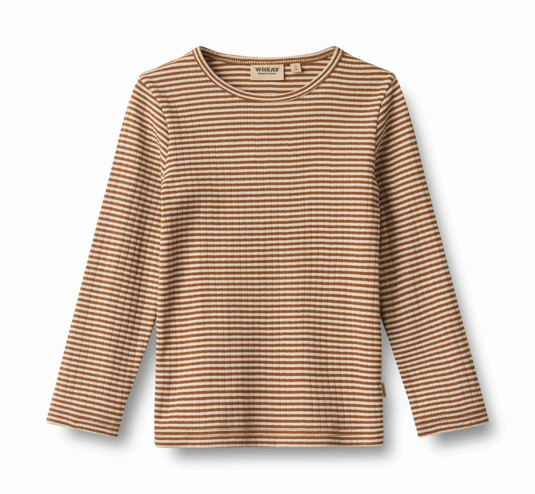 Wheat Stig T-Shirt - Warm Hazel Stripe