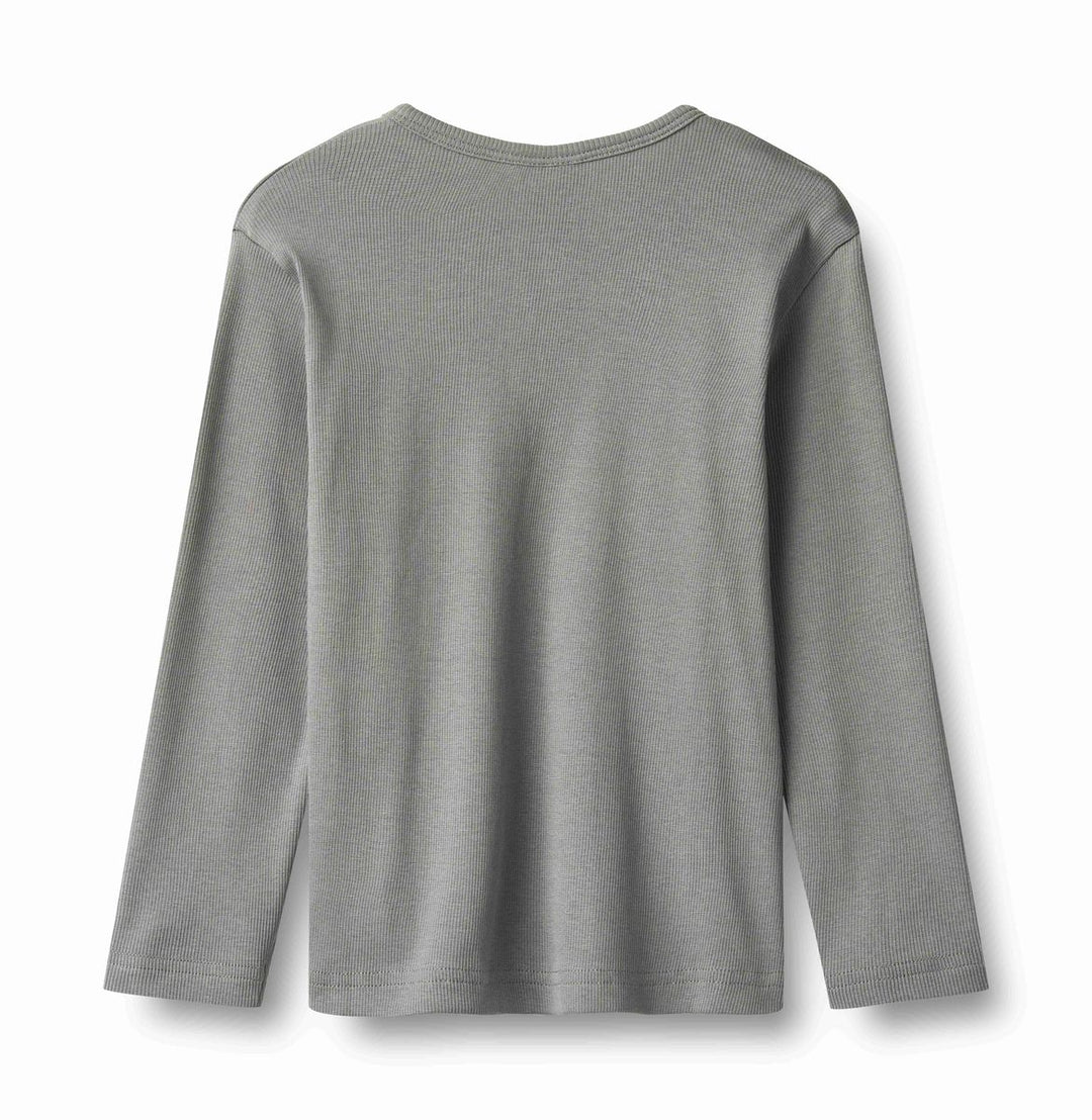 Wheat Morris Long Sleeve Henley Tee - Flint