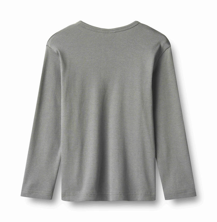 Wheat Morris Long Sleeve Henley Tee - Flint