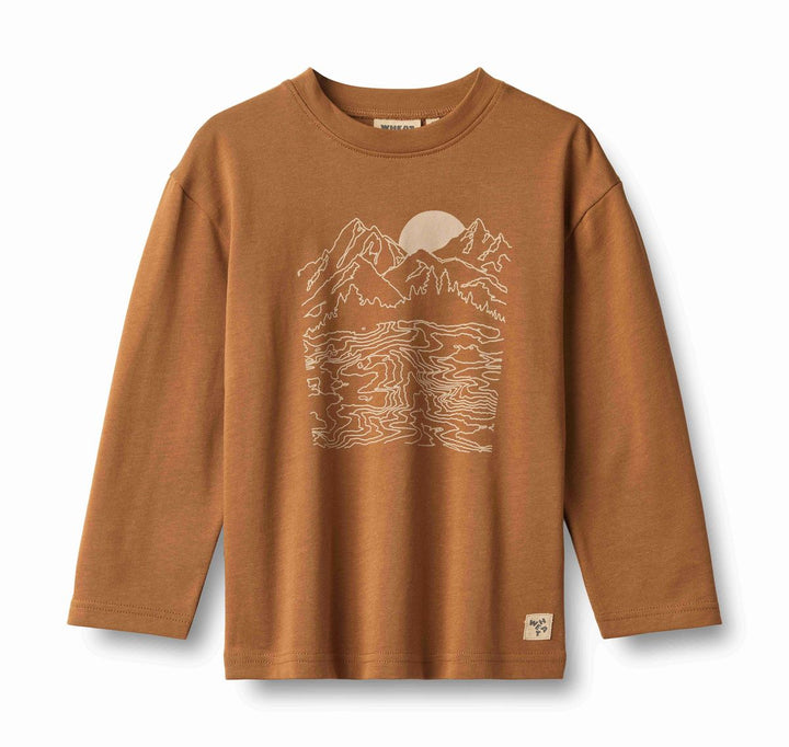 Wheat Adam Long Sleeve Tee - Warm Hazel